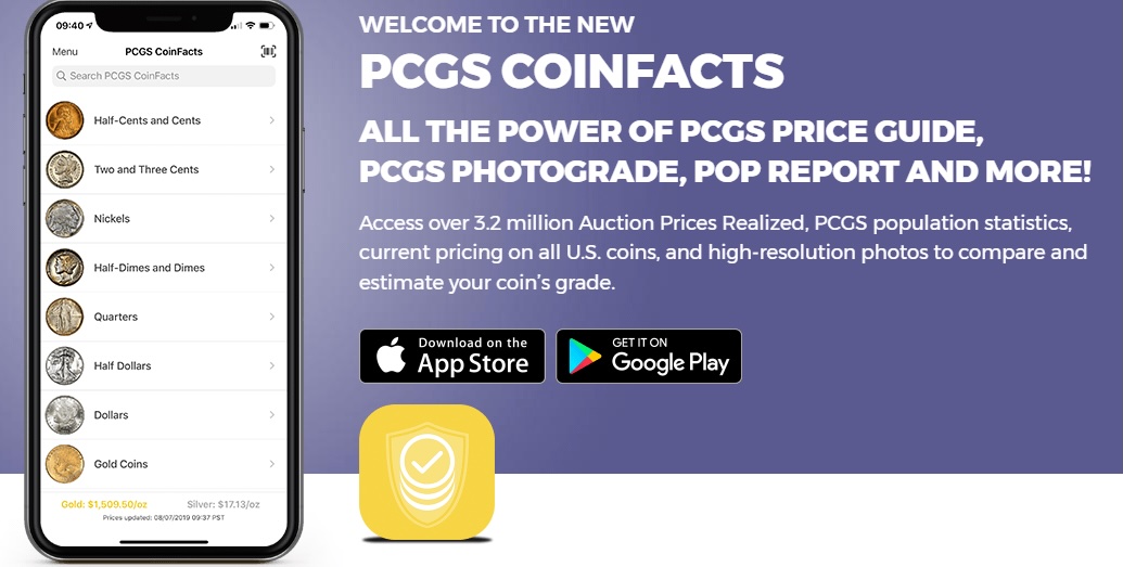 PCGS CoinFacts App